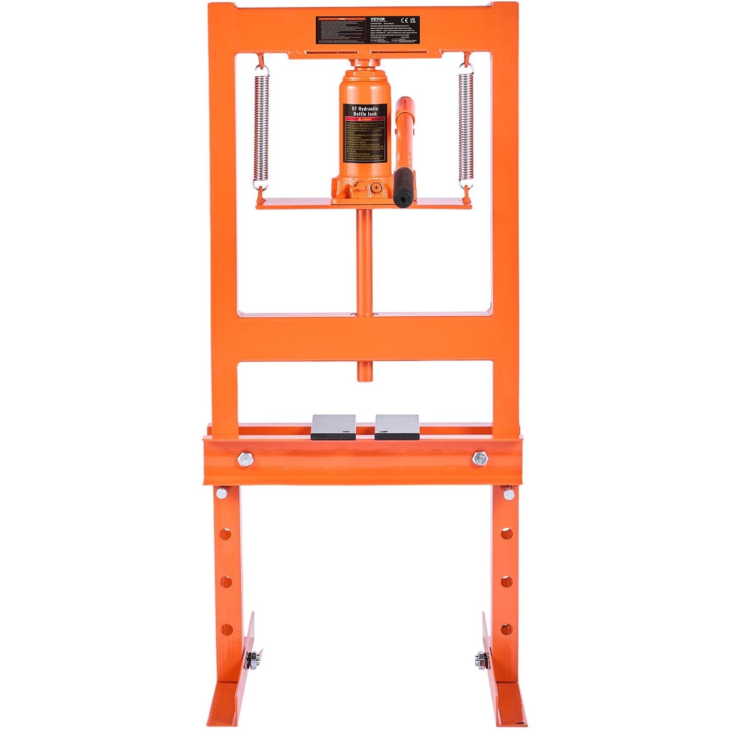 6 Ton Hydraulic H-Frame Shop Press with Adjustable Plates