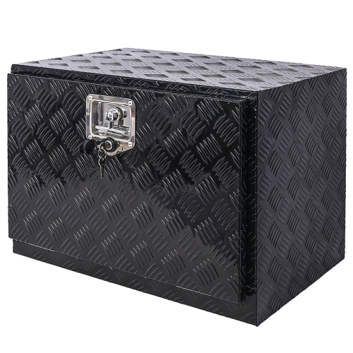 24-Inch Black Aluminum Truck Bed Tool Box