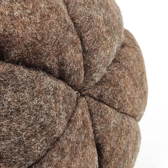 Set of 3 Brown Fabric Pumpkins for Fall and Thanksgiving Decor