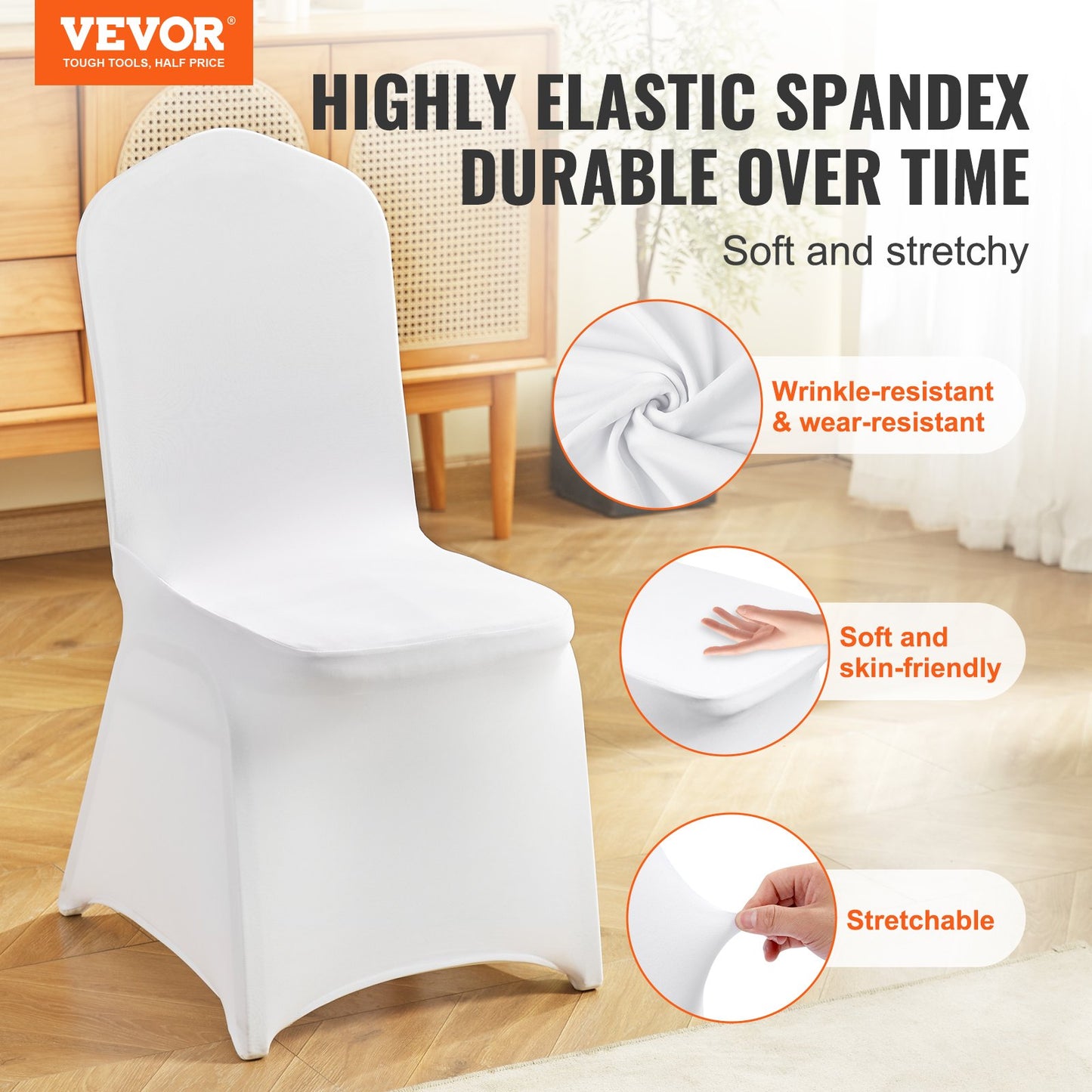 Universal Stretch Spandex Chair Covers for Events and Dining