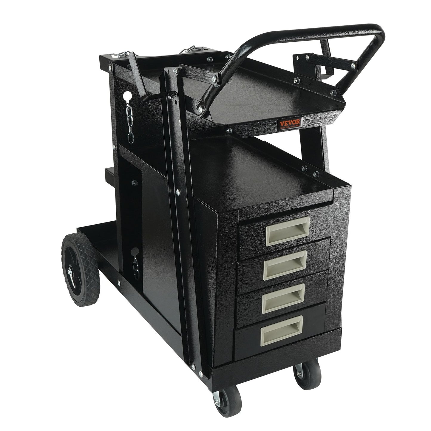 Heavy Duty Welding Cart with Drawers and Tank Storage