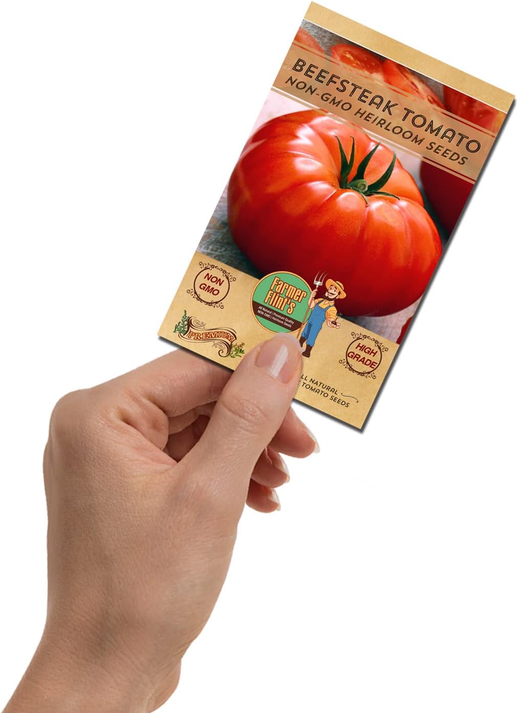 Beefsteak Tomato Seeds – Heirloom, Non-GMO, Pack of 50