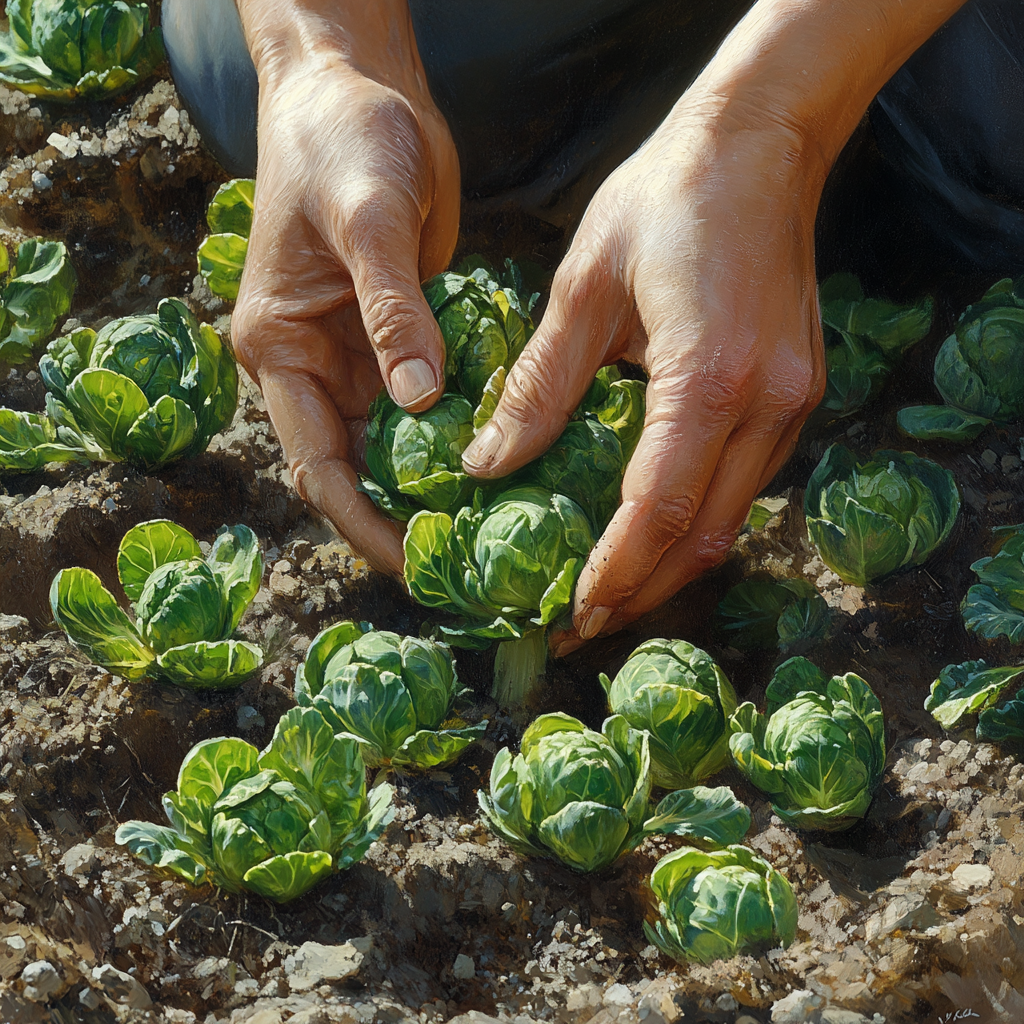 Planting Brussels Sprouts