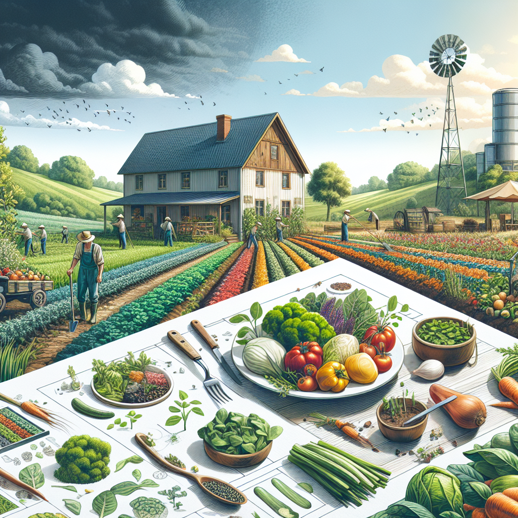 Fresh vegetables from a local farm-to-table harvest