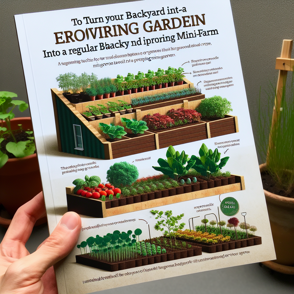 A small backyard vegetable garden with raised beds in sunlight