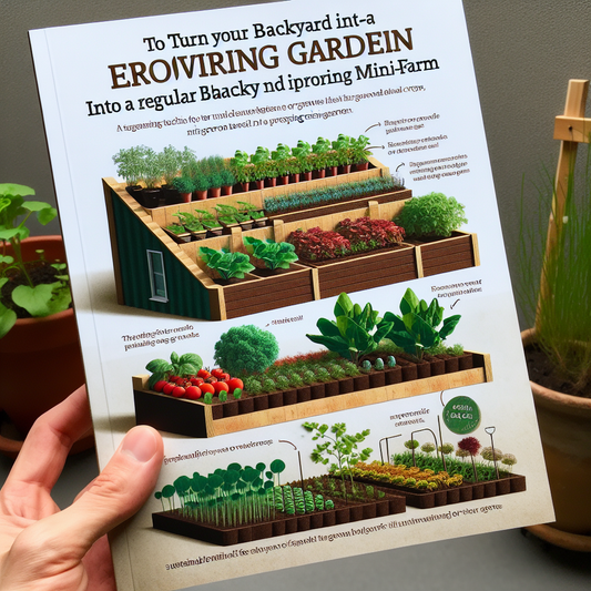 A small backyard vegetable garden with raised beds in sunlight