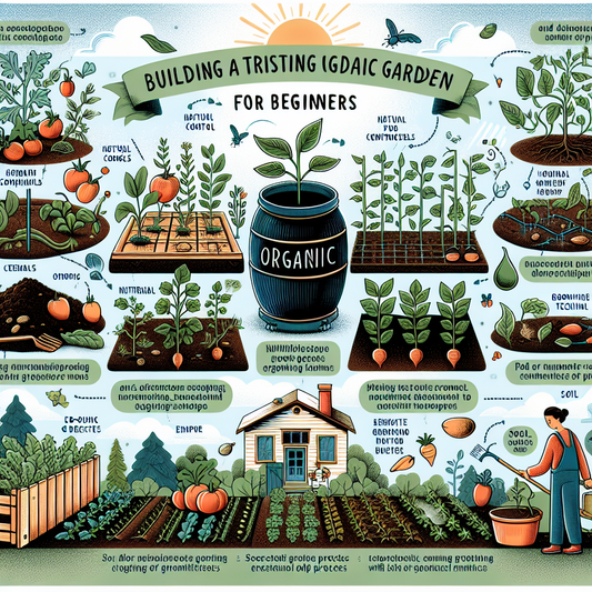 Gardener spreading organic compost in raised garden beds
