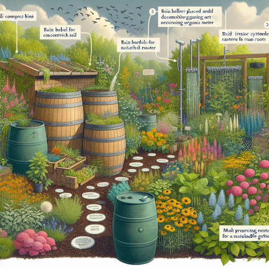 Compost bin filled with garden waste and organic materials