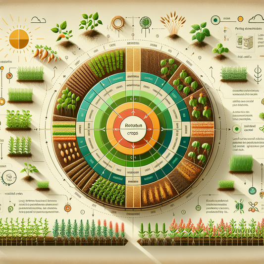 Healthy vegetable beds showing diverse crop rotation planting