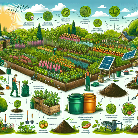 Gardener adding rich compost to garden soil