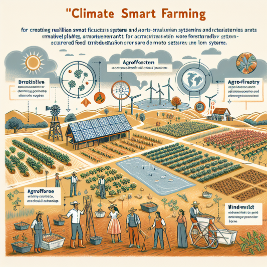 Farmer examining drought-tolerant crops in a sunlit field