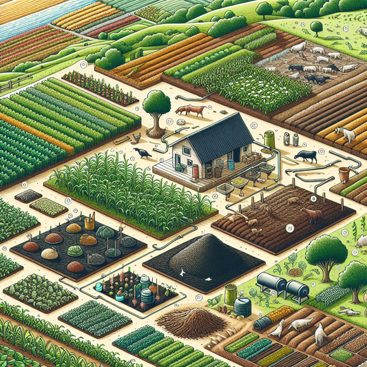 Farmer planting cover crops to restore soil health