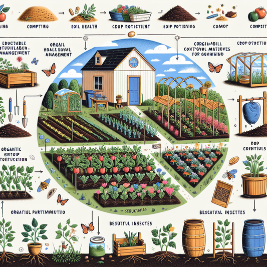 Farmer spreading compost on organic vegetable field