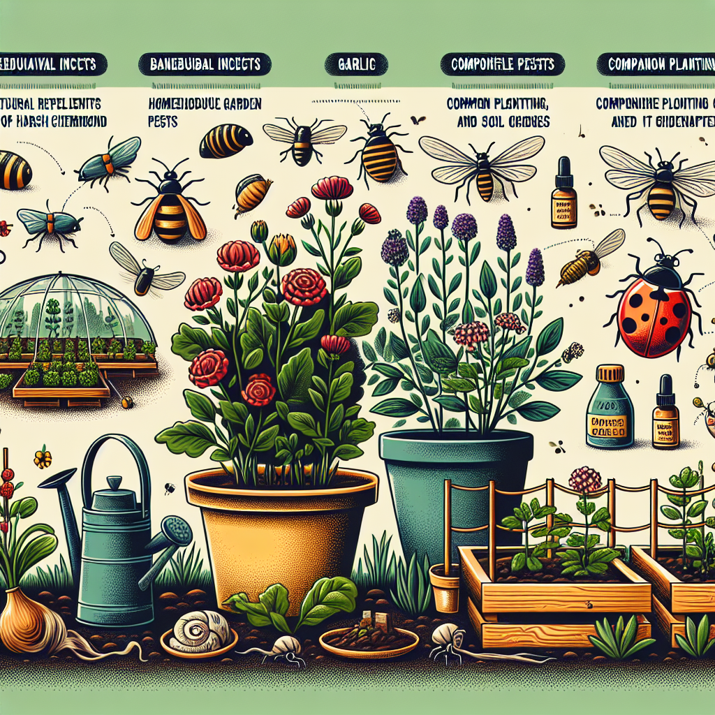 Ladybug on a green leaf controlling aphids naturally