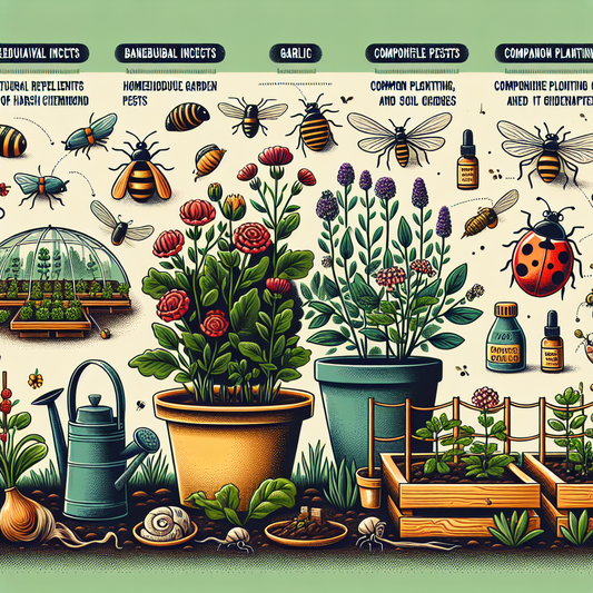 Ladybug on a green leaf controlling aphids naturally