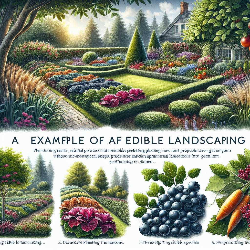 Colorful edible garden with herbs and leafy greens