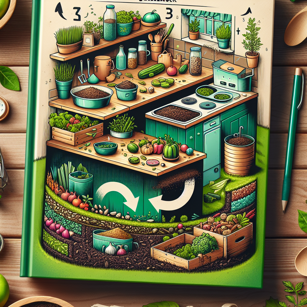 layered compost bin filled with garden waste and leaves