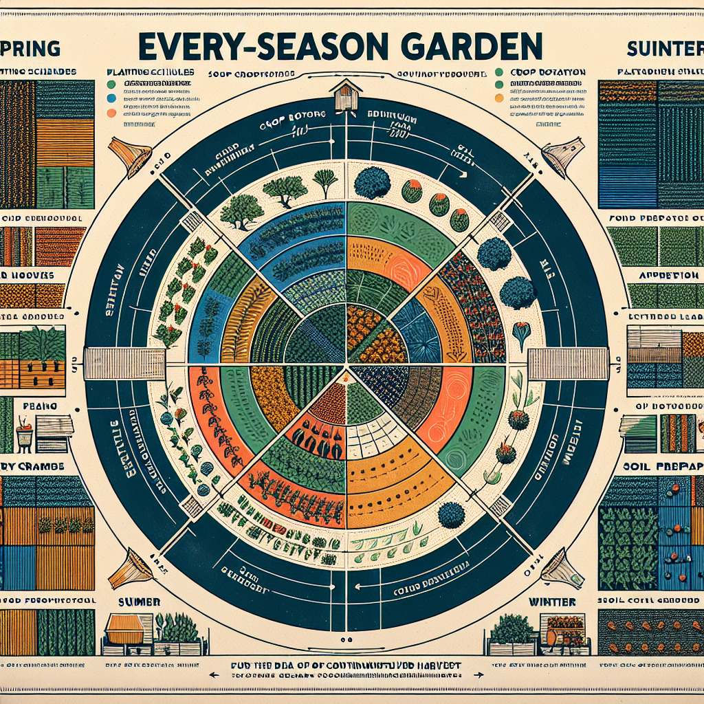 Gardener planting vegetables in raised garden bed in spring