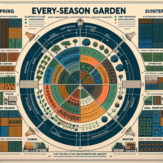 Gardener planting vegetables in raised garden bed in spring