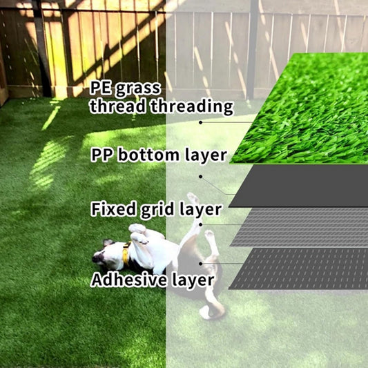 6FT x 10FT Artificial Grass Rug with Drainage – 15mm Realistic Turf Mat