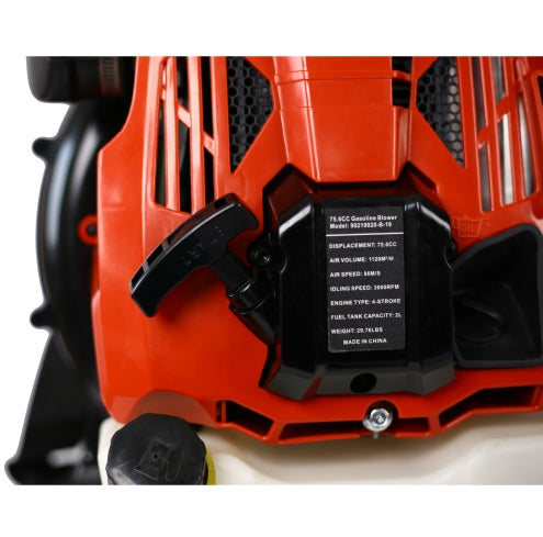 76CC Gas-Powered 4-Stroke Leaf Blower with Adjustable Harness