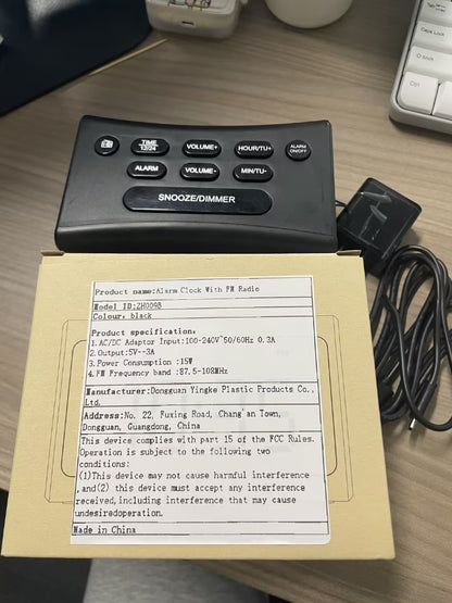 LED Digital Alarm Clock with FM Radio and Large Display