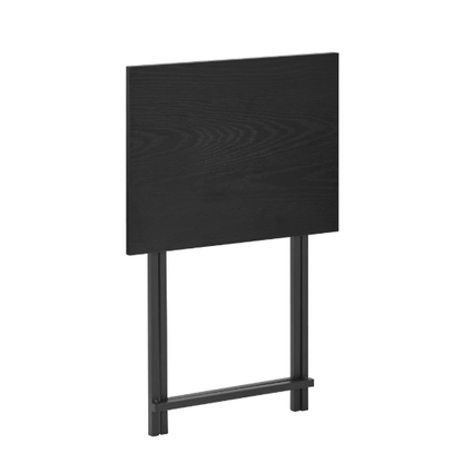 Black 2-Piece Folding TV Tray Table Set