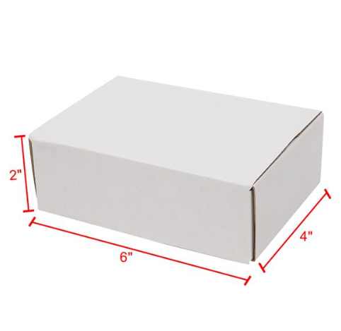 White Corrugated Cardboard Shipping Boxes - Pack of 50