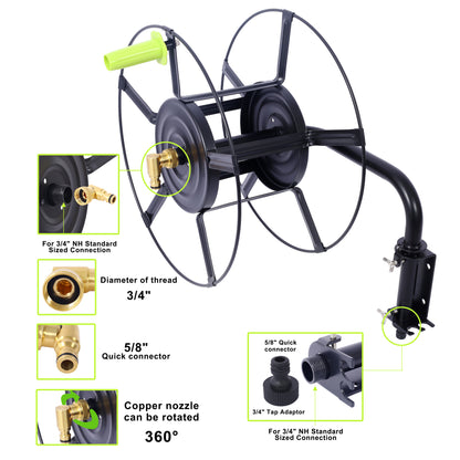 Wall Mounted Swivel Garden Hose Reel
