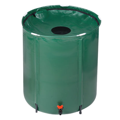 50 Gallon Foldable Rain Barrel Water Collector - Green