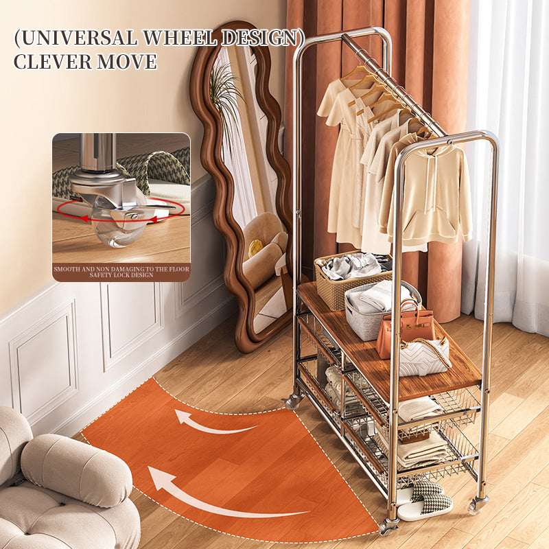 Double Row Clothes Hanger Rack - Large Size