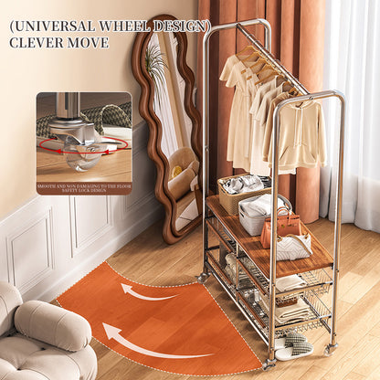 Double Row Clothes Hanger Rack - Large Size