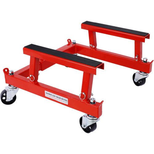Red Steel Motorcycle & ATV Engine Dolly – 1500 lbs Capacity