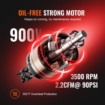 Ultra Quiet 4.8 Gallon Oil-Free Air Compressor