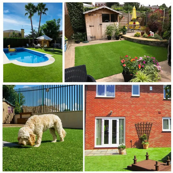 Premium 3ft x 32ft Artificial Grass Mat with Drainage Holes