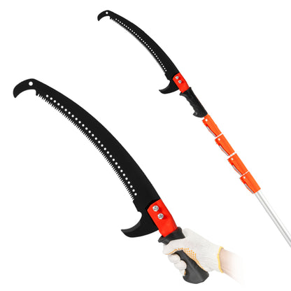 24FT Telescopic Tree Pruner Saw with Rope and Storage Bag