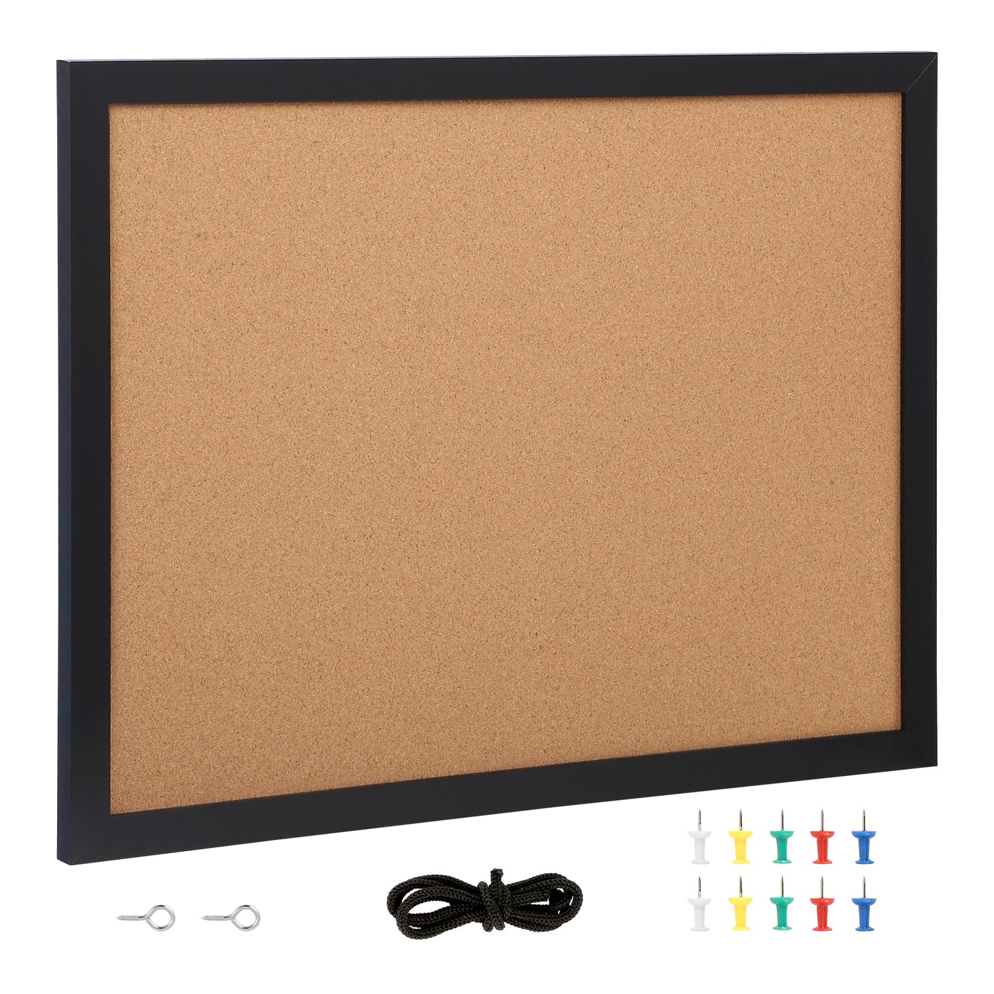 Double-Sided Cork Bulletin Board for Home and Office