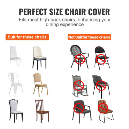 Universal Stretch Spandex Chair Covers for Events and Dining
