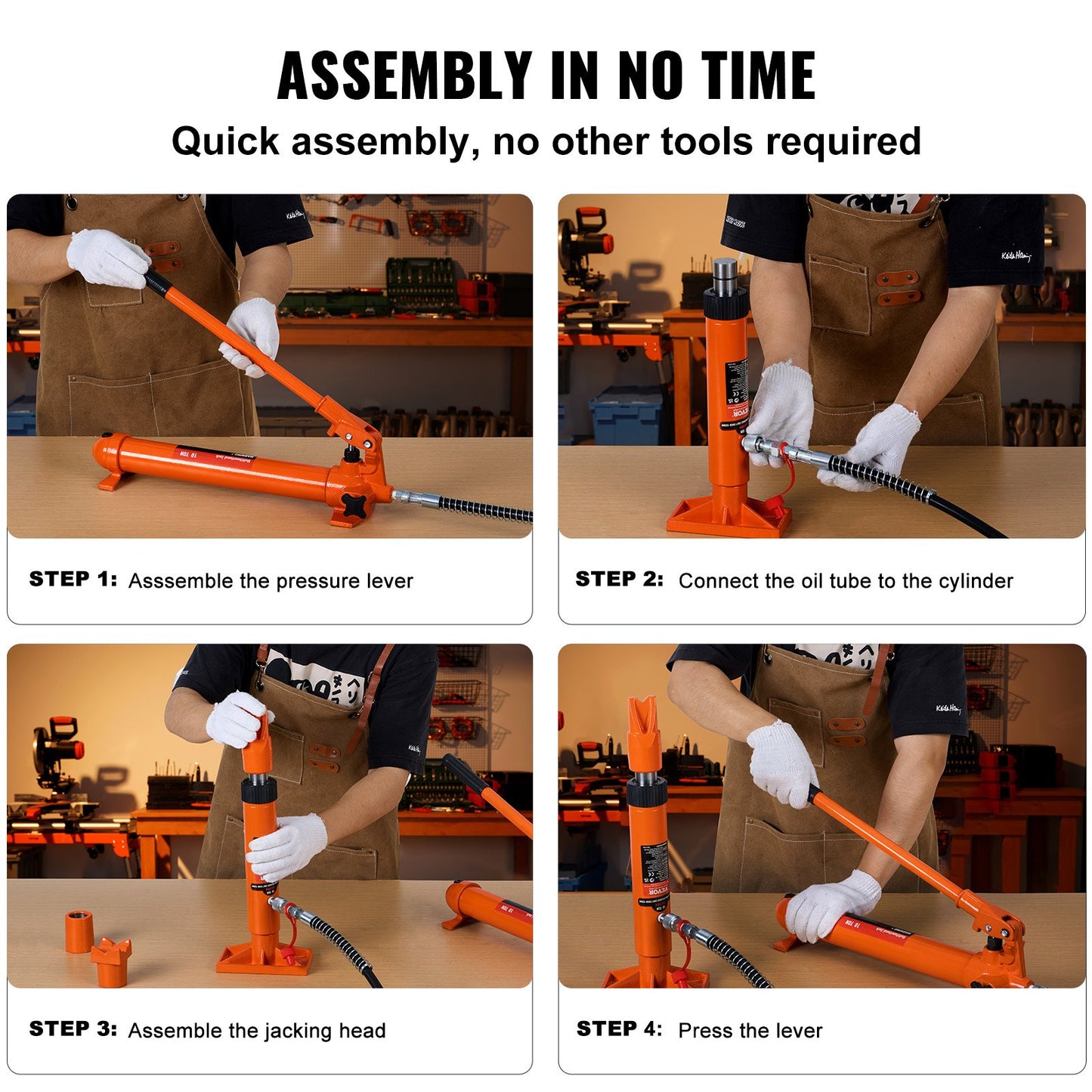 10 Ton Hydraulic Porta Power Kit for Auto Body Repair