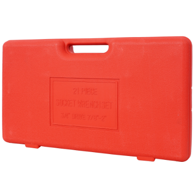 21-Piece 3/4" Drive SAE Socket Set with Ratchet and Case