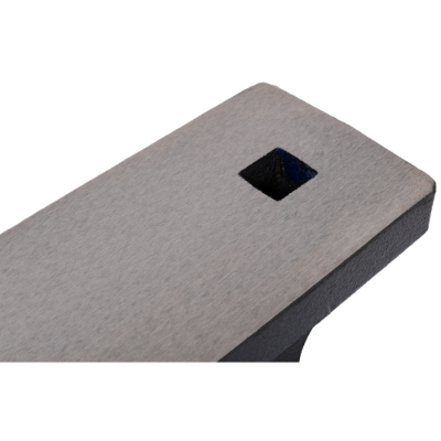 25KG Cast Iron Anvil with Square Horn and Stable Base - Gray