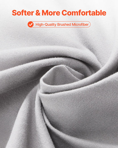 Twin Size Microfiber Fitted Sheet with Elastic Edges