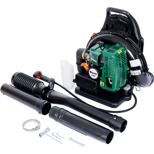 Gas-Powered 63.3cc 2-Stroke Backpack Leaf Blower – 750CFM High Airflow