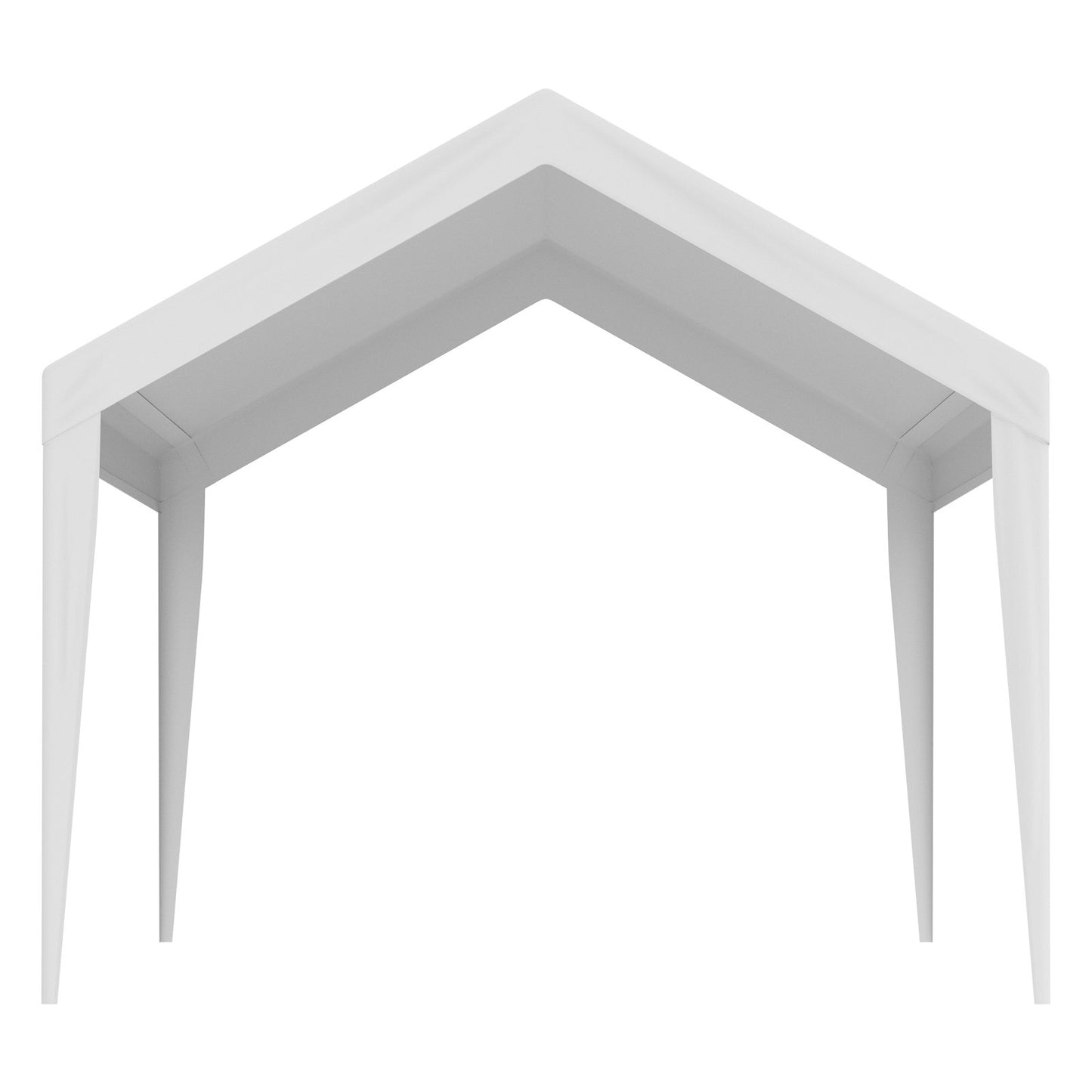 White Waterproof Carport Canopy Replacement Cover 10x20 ft