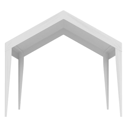 White Waterproof Carport Canopy Replacement Cover 10x20 ft