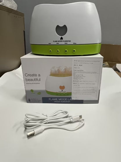Flame Effect Essential Oil Diffuser and Air Humidifier