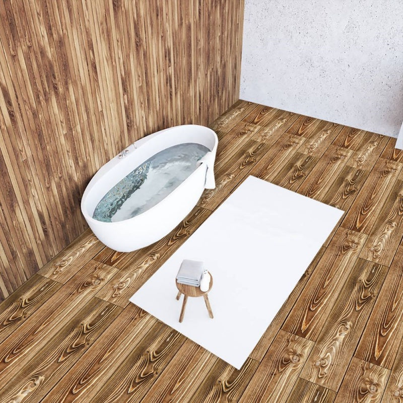 Wood Grain Peel and Stick Floor Decal – Non-Slip Self-Adhesive Flooring Tile