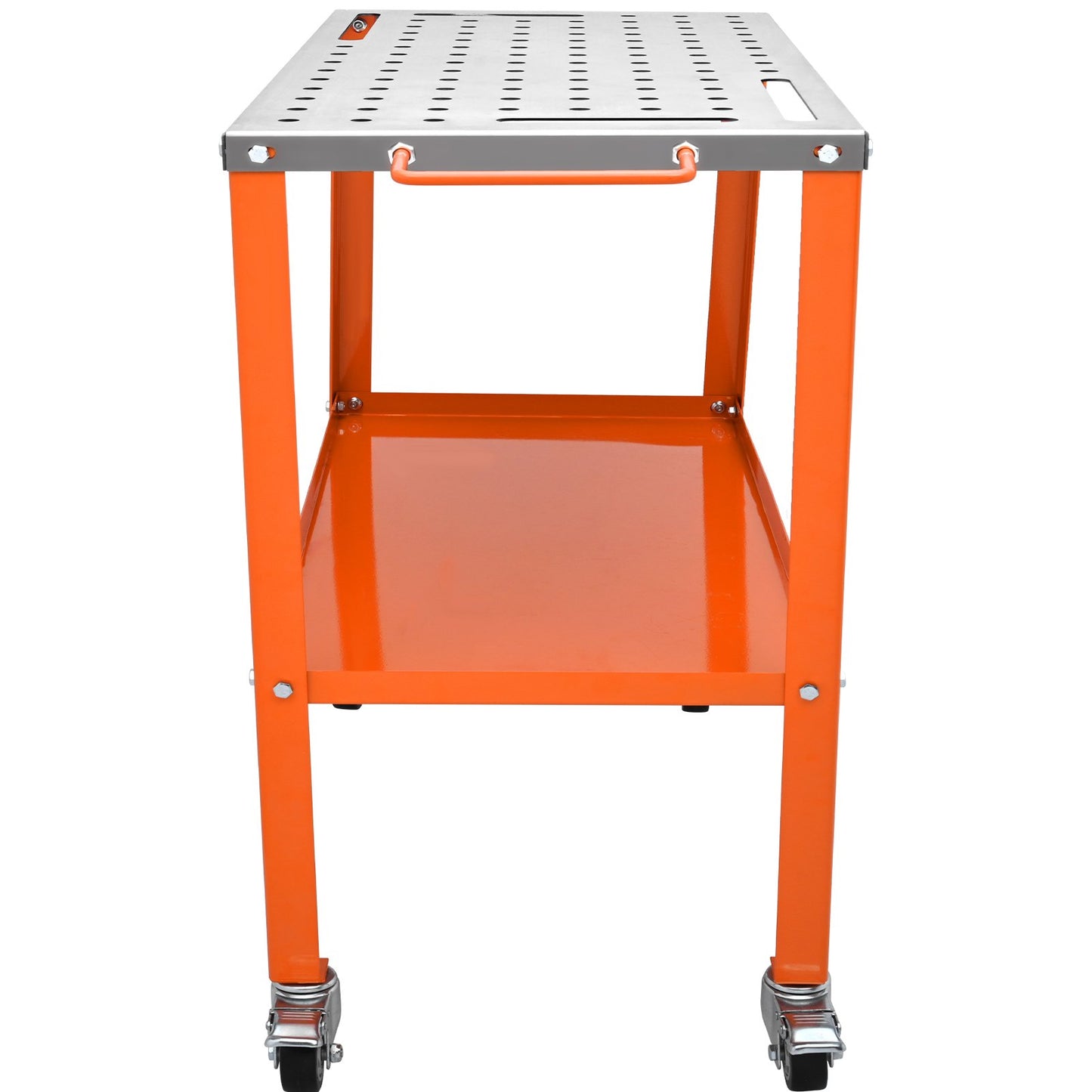 Heavy-Duty Steel Welding Workbench Table with Lockable Wheels