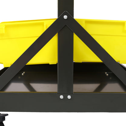 90-Bin Rolling Storage Rack with Locking Wheels