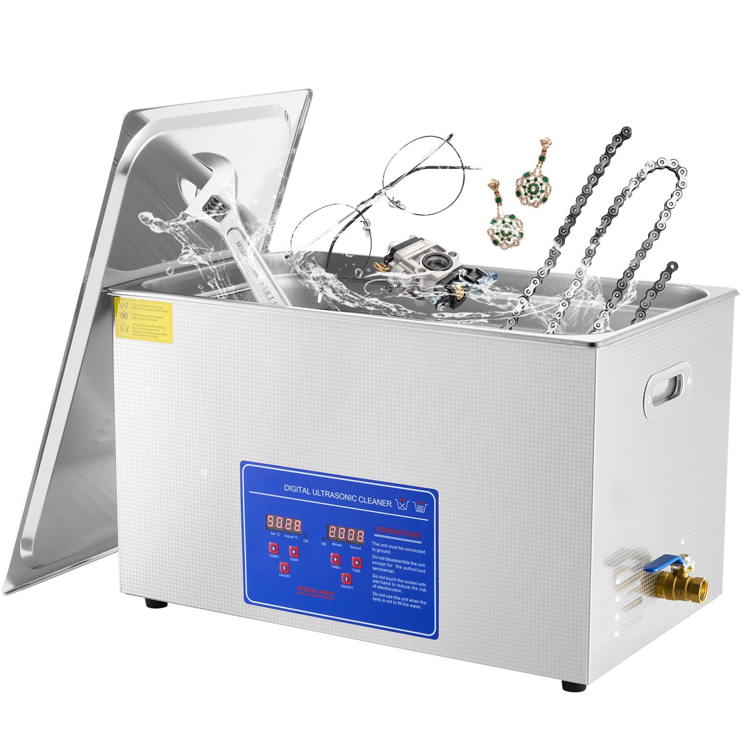 30L Ultrasonic Cleaning Machine with Digital Timer and Heater